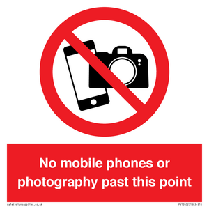 No mobile phones or photography past this point